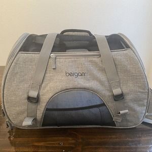 Bergan Comfort Carrier Bag Airline Approved small Pets Dog/Cat Small Gray